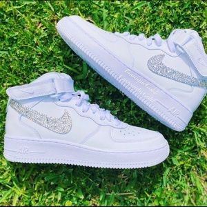 BLINGED OUT AIR FORCE 1 MIDS CUSTOM